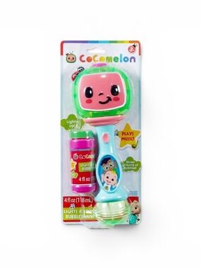 CoComelon Light-Up Bubble Wand with Music - Pink & Green